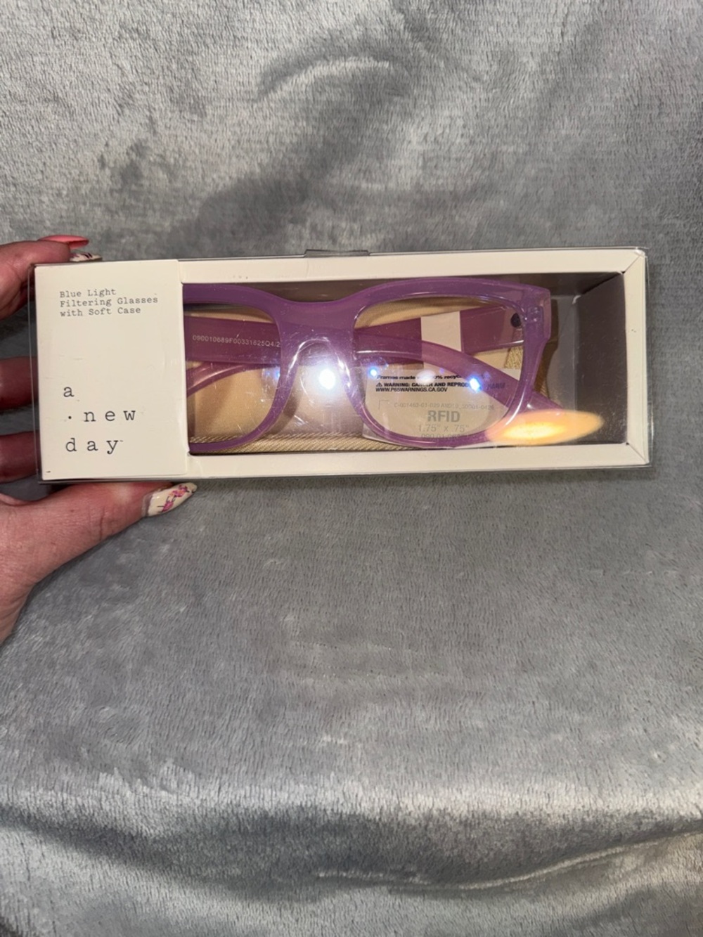 a new day Lavender Blue-Light Blocking Glasses